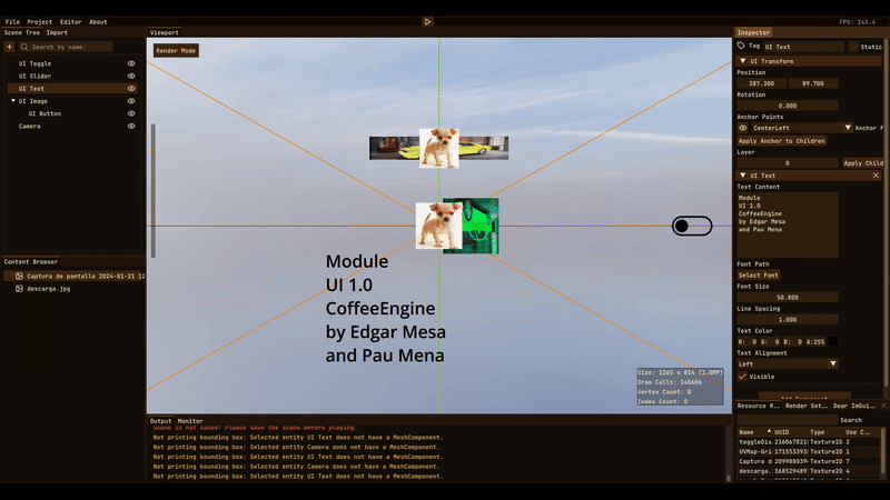 Coffee Engine Screenshot