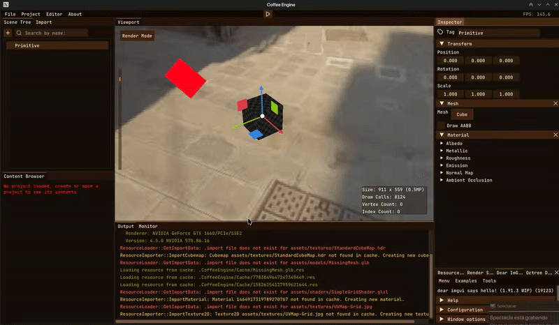 Coffee Engine Screenshot 1