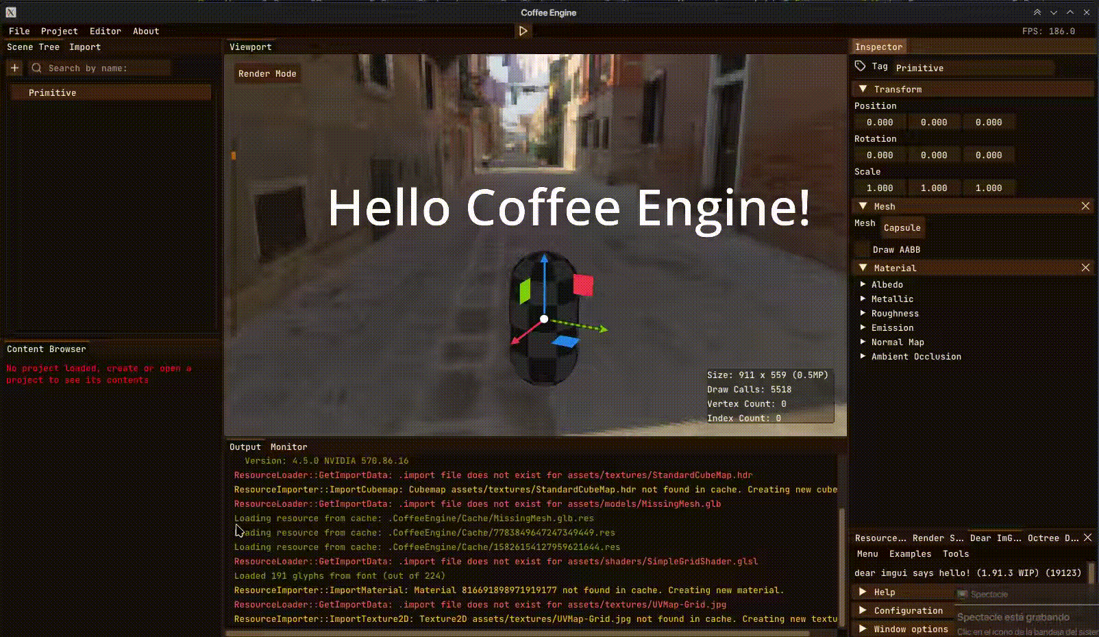Coffee Engine Screenshot 2